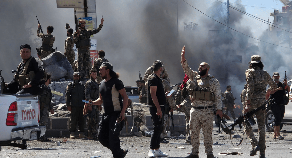 الجيش الإسرائيلي يعلن استهداف القوات الحكومية السورية في&nbsp;السويداء