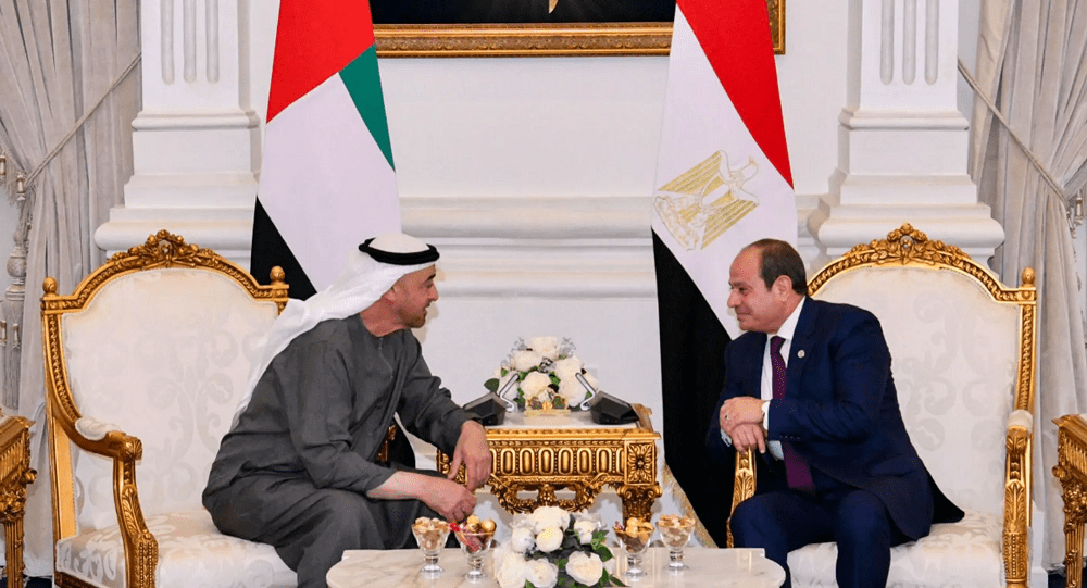 محمد بن زايد يصل القاهرة في زيارة&nbsp;أخوية