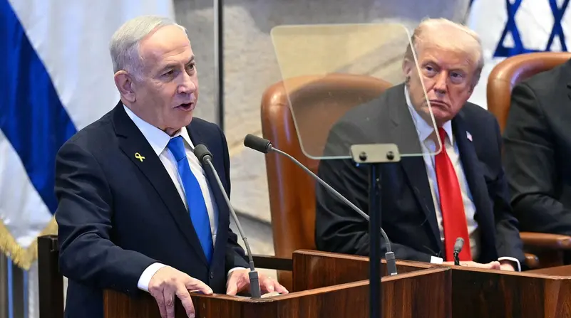 نتنياهو في كلمة بالكنيست أمام ترامب: أنا ملتزم بهذا&nbsp;السلام