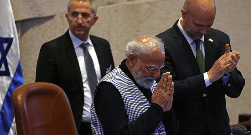 مودي أمام الكنيست: الهند تقف بـ”ثبات” إلى جانب&nbsp;إسرائيل