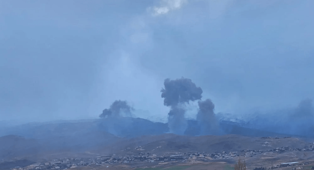 غارات إسرائيلية “عنيفة” تضرب البقاع في&nbsp;لبنان